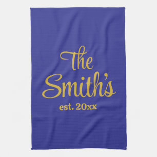 Personalisierte Hochzeitstagsgeschenke Neuvermählt Geschirrtuch