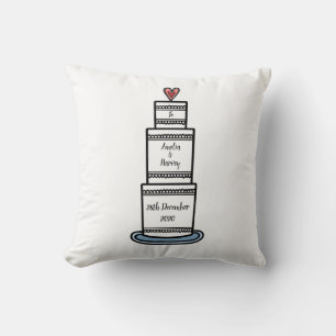 Personalisierte Hochzeitstorte Kissen