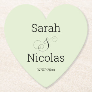 Personalisierte Hochzeitsuntersetzer minimalist Untersetzer