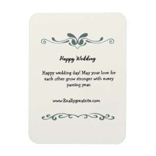 personalisierte Hochzeitswelcom Magnet