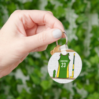 Personalisierte Hockey-Uniform Schlüsselanhänger