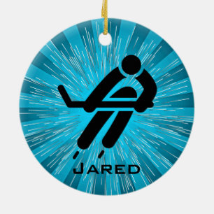 Personalisierte Hockeyverzierung Keramik Ornament