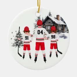 Personalisierte Hockeyverzierung Keramik Ornament
