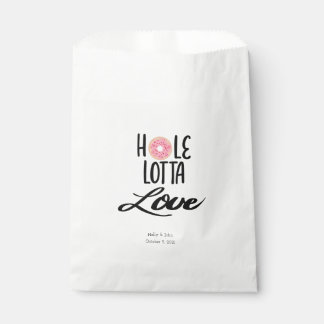 Personalisierte "Hole Lotta Liebe" Donut Favor Bag Geschenktütchen