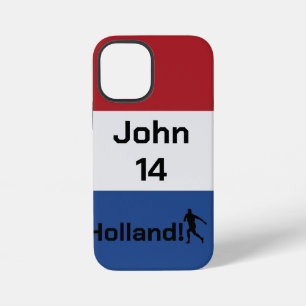 Personalisierte Holland-Flagge Fußball-Stolz iPhone 12 Mini Hülle