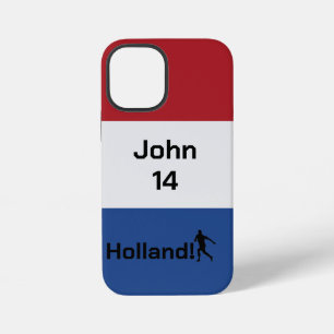 Personalisierte Holland-Flagge Soccer Pride iPhone 12 Mini Hülle