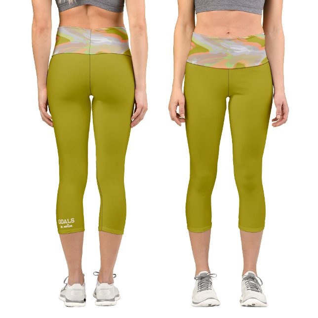 Personalisierte Holographische Camouflage Capri Leggings (Von Creator hochgeladen)