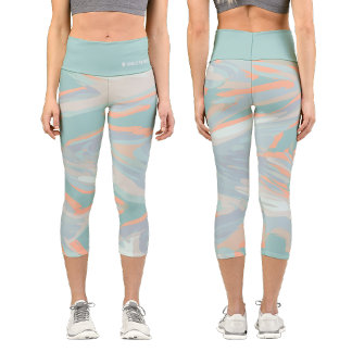 Personalisierte Holographische Camouflage Capri Leggings
