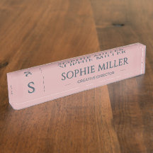 Personalisierte Holzkohle-Name Dusty Rose Geschenk