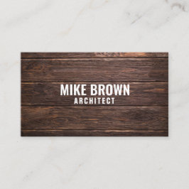 Personalisierte "Holzpaneele" (amerikanisch) Visitenkarte