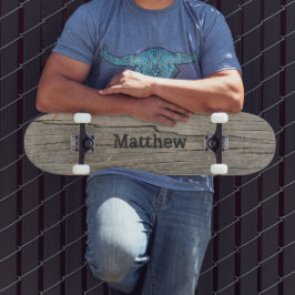 Personalisierte Holzstruktur Skateboard