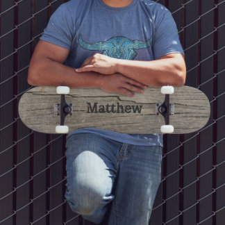 Personalisierte Holzstruktur Skateboard