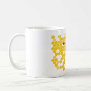 Personalisierte Honeycomb Bee Tasse