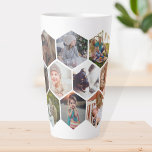 Personalisierte Honeycomb Family Fotos Custom Milchtasse<br><div class="desc">Erstellen Sie Ihre eigene personalisierte Foto Collage Tasse in Wabenform mit Ihren Fotos.</div>