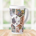 Personalisierte Honeycomb Family Fotos Custom Milchtasse<br><div class="desc">Erstellen Sie Ihre eigene personalisierte Foto Collage Tasse in Wabenform mit Ihren Fotos.</div>