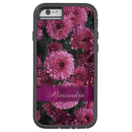 Personalisierte hübsch-rosa Chrysanthemum-Blume iPhone 13 Hülle