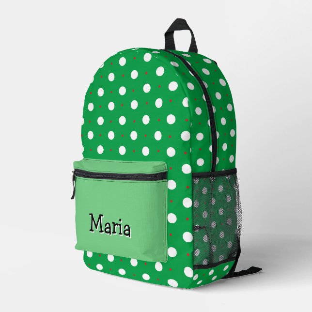 Personalisierte Hübsche Farbenfrohe Moderne Giralb Bedruckter Rucksack (Rückseitige Ecke Rechts)