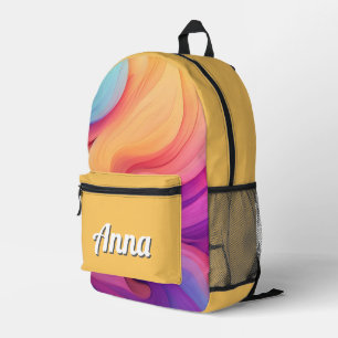 Personalisierte Hübsche Farbenfrohe Moderne Giralb Bedruckter Rucksack