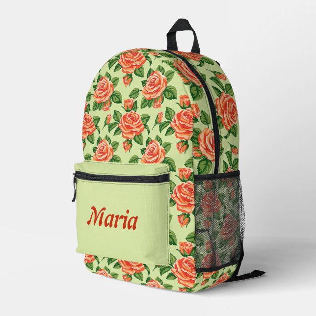 Personalisierte Hübsche Farbenfrohe Moderne Giro B Bedruckter Rucksack (Rückseitige Ecke Rechts)