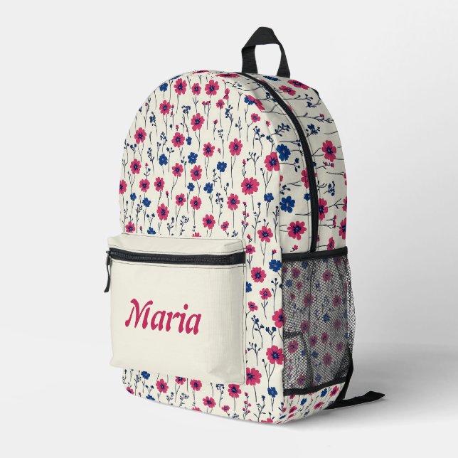 Personalisierte Hübsche Farbenfrohe Moderne Giro B Bedruckter Rucksack (Rückseitige Ecke Rechts)