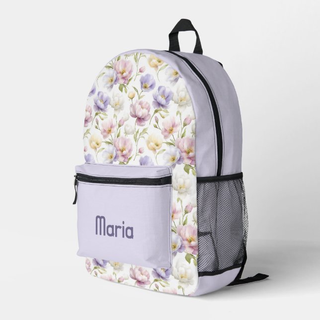 Personalisierte Hübsche Farbenfrohe Moderne Giro B Bedruckter Rucksack (Rückseitige Ecke Rechts)