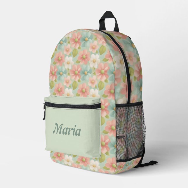 Personalisierte Hübsche Farbenfrohe Moderne Giro B Bedruckter Rucksack (Rückseitige Ecke Rechts)