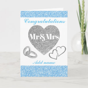 Personalisierte hübsche Glückwünsche an mr&mrs car Karte