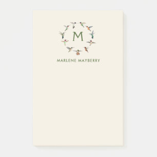 Personalisierte Hummingvögel Post-it Klebezettel