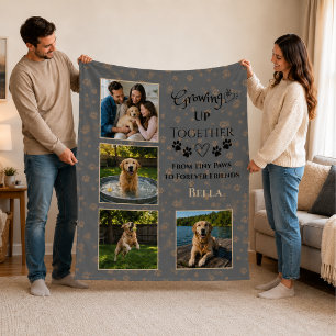 Personalisierte Hund-Foto-Fleece-Decke Fleecedecke