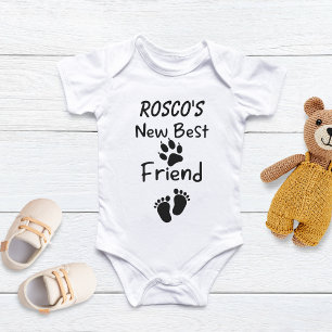 Personalisierte Hunde beste Freund Baby, Haustier  Baby Strampler