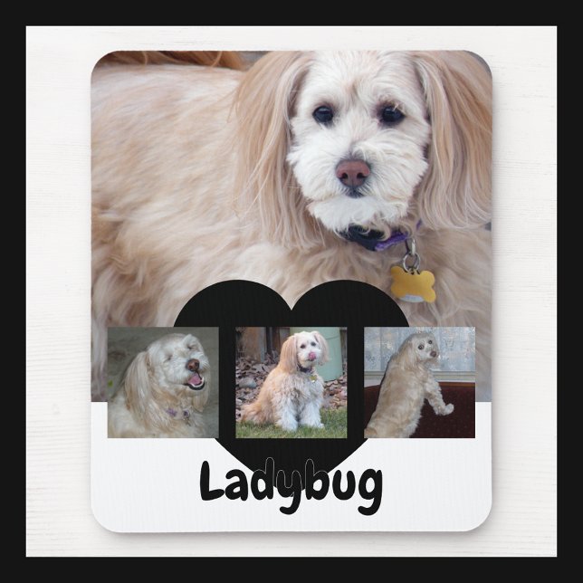 Personalisierte Hunde-Foto-Collage mit individuell Mousepad (Von Creator hochgeladen)