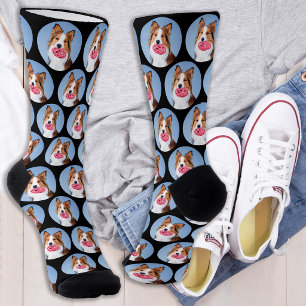 Personalisierte Hunde-Foto-Collage Socken