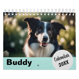 Personalisierte Hunde-Fotos Haustier Jahr Erstelle Kalender