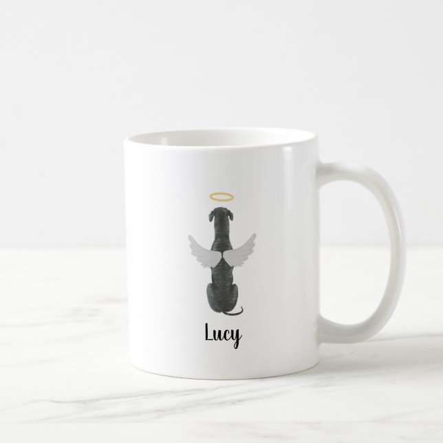 Personalisierte Hunde-Gedenkkaffee-Tasse Kaffeetasse (Rechts)