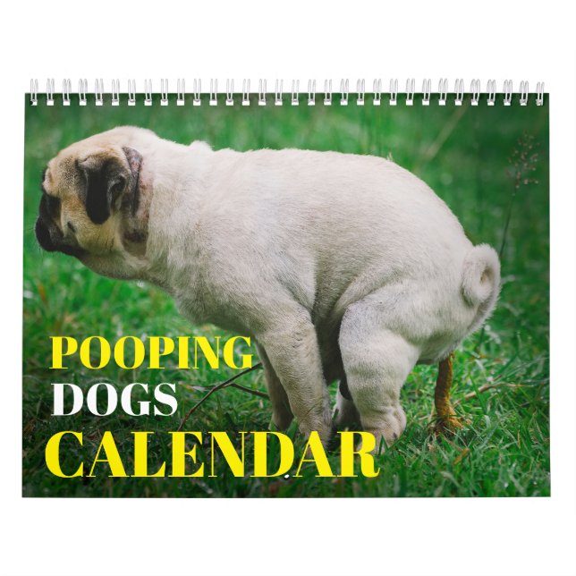 Personalisierte Hunde Kackend Kalender 2024 (Titelbild)