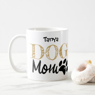 Personalisierte Hunde-Mama-Pfotenabdruck-Tasse Ges Kaffeetasse