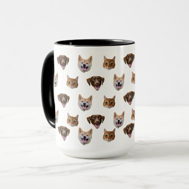 Personalisierte Hunde Tasse, Hunde Katze Mama Gesc Tasse (Vorderseite Links)