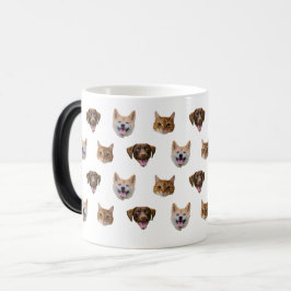 Personalisierte Hunde Tasse, Hunde Katze Mama Gesc Verwandlungstasse