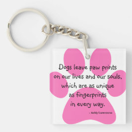 Personalisierte Hunde verlassen Schlüsselanhänger