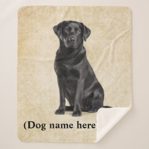 Personalisierte Hundedecke für Black Lab-Mütter Sherpadecke