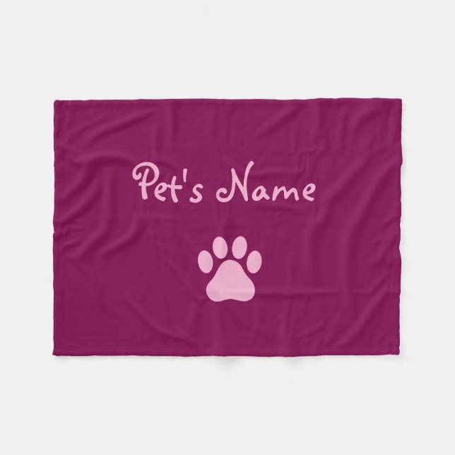 Personalisierte Hundedecken Fleecedecke (Vorderseite (Horizontal))
