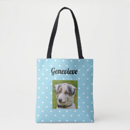 Personalisierte HundeFoto-Tatzen-Druck BlueTote