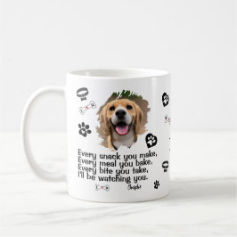 Personalisierte Hundegesicht Foto Tasse - Funny Mu