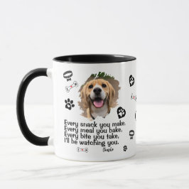 Personalisierte Hundegesicht Foto Tasse - Funny Mu
