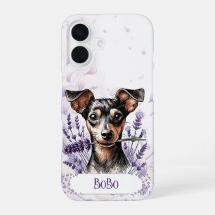 Personalisierte Hundehülle – Min Pin iPhone 16 Hülle