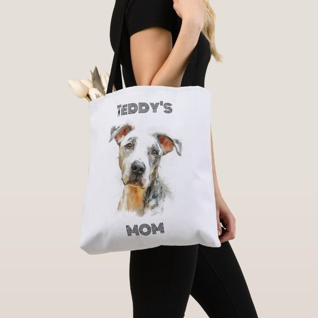 Personalisierte Hundemutter-Foto-Tasche | Individu (Von Nahem)