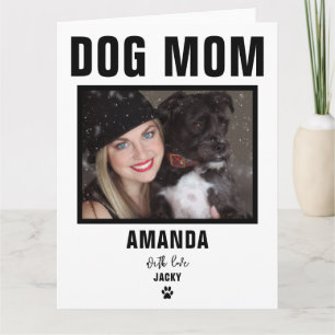 Personalisierte Hundemutter-Fotokarte Karte
