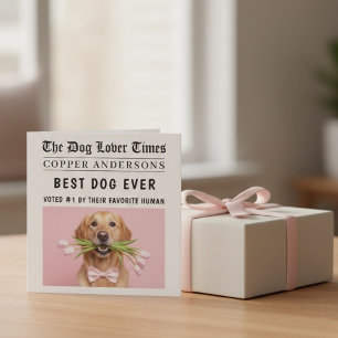 Personalisierte Hundkarte Beste-Hund-aller-Zeite