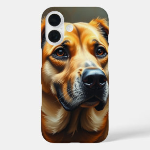 Personalisierte Hundsmarine Fine Art Modern iPhone 16 Hülle