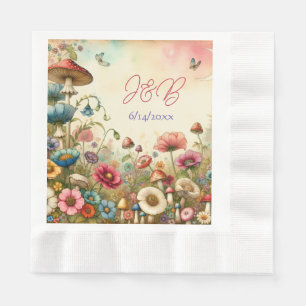 Personalisierte Hütte Serviette